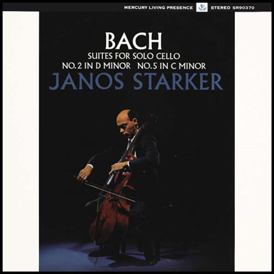 바흐: 무반주 첼로 모음곡 2 & 5번 (Bach: Suites Nos.2 & 5 for Solo Cello) (180g)(LP) - Janos Starker