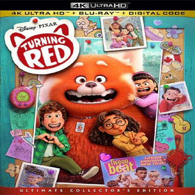 Turning Red (메이의 새빨간 비밀) (4K Ultra HD+Blu-ray)(한글무자막)