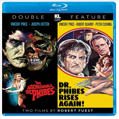 The Abominable Dr. Phibes (1971) / Dr. Phibes Rises Again (1972) (복수의 화신 닥터 파이브스 / 닥터 파이브스 라이즈 어게인)(한글무자막)(Blu-ray)