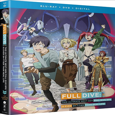 Full Dive: This Ultimate Next-Gen Full Dive Rpg - The Complete Season (풀 다이브) (2021)(한글무자막)(Blu-ray + DVD)