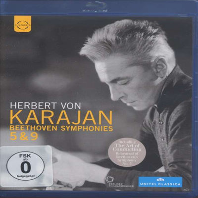 베토벤: 교향곡 5 &amp; 9번 &#39;합창&#39; (Beethoven: Symphonies Nos.5 &amp; 9&#39;Choral&#39;) (Blu-ray) (2022) - Herbert von Karajan