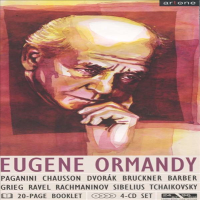 유진 오르만디 - 협주곡과 교향곡 (Eugene Ormandy dirigiert Paganini, Dvorak, Ravel, Tchaikovsky & Barber) (4CD Boxset)(CD) - Eugene Ormandy