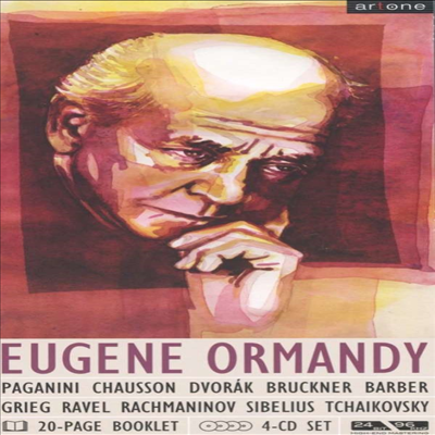 유진 오르만디 - 협주곡과 교향곡 (Eugene Ormandy dirigiert Paganini, Dvorak, Ravel, Tchaikovsky &amp; Barber) (4CD Boxset)(CD) - Eugene Ormandy