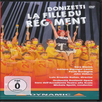 도니체티: 오페라 &#39;연대의 딸&#39; (Donizetti: Opera &#39;La Fille du Regiment&#39;) (한글자막)(DVD) (2022) - Michele Spotti