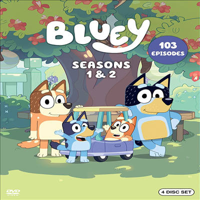 Bluey: Complete Seasons One & Two (블루이 시즌 1 $ 2)(지역코드1)(한글무자막)(DVD)