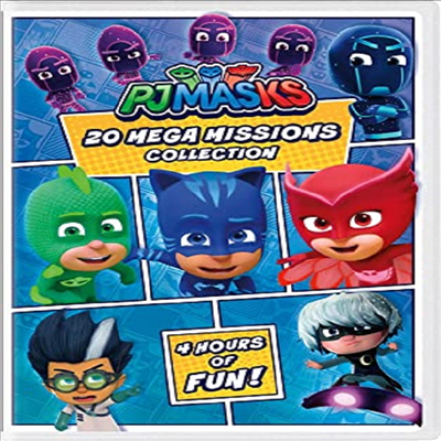 Pj Masks: 20 Mega Missions Collection (파자마 삼총사)(지역코드1)(한글무자막)(DVD)
