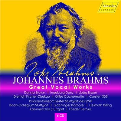 브람스: 위대한 성악 작품집 (Brahms: Great Vocal Works) (6CD)(CD) - Helmuth Rilling