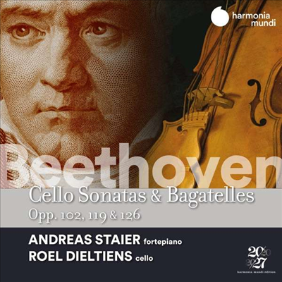 베토벤: 첼로 소나타 4 & 5번 (Beethoven: Cello Sonatas Nos.4 & 5)(CD) - Roel Dieltiens