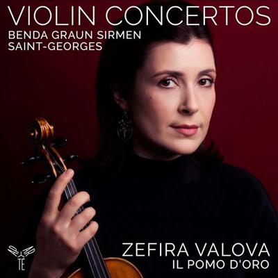 벤다, 그라운 &amp; 생 조르주: 바이올린 협주곡 (Benda, Graun &amp; Saint-Georges: Violin Concertos)(CD) - Zefira Valova