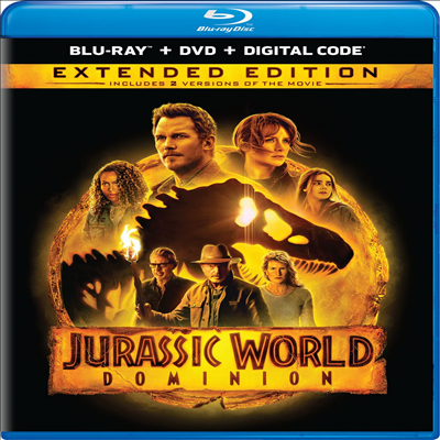 Jurassic World Dominion (쥬라기 월드: 도미니언) (Extended Edition)(한글무자막)(Blu-ray+DVD)