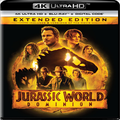 Jurassic World Dominion (쥬라기 월드: 도미니언) (Extended Edition)(4K Ultra HD+Blu-ray)(한글무자막)