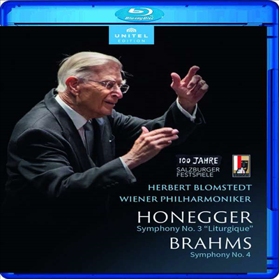 블롬스테트가 지휘한 오네게르 &amp; 브람스 (Honegger: Symphony No.3 &amp; Brahms: Symphony No.4) (Blu-ray) (2022) - Herbert Blomstedt