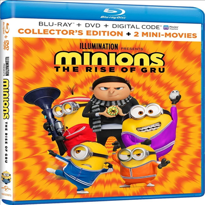 Minions: The Rise Of Gru (미니언즈2) (2022)(한글무자막)(Blu-ray + DVD)