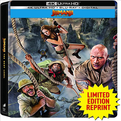 Jumanji: The Next Level (쥬만지: 넥스트 레벨) (2019)(Steelbook)(한글무자막)(4K Ultra HD + Blu-ray)