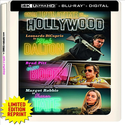 Once Upon a Time In...Hollywood (원스 어폰 어 타임... 인 할리우드) (2019)(Steelbook)(한글자막)(4K Ultra HD + Blu-ray)