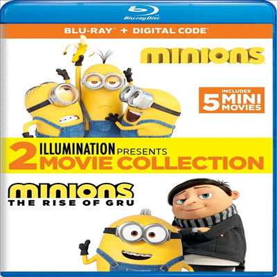 Minions (미니언즈) (2015) / Minions: The Rise Of Gru (미니언즈2) (2022)(한글무자막)(Blu-ray)
