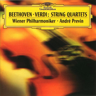 베토벤, 베르디: 현악 사중주 - 관현악 버전 (Beethoven: String Quartet No.14 Op.131, Verdi: String Quartet) (일본 타워레코드 독점 한정반)(CD) - Andre Previn