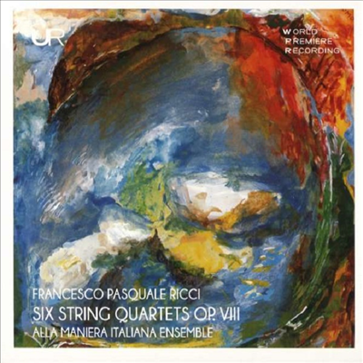 리치: 현악 사중주 1-6번 (Ricci: String Quartet Op.8 No.1-6)(CD) - Alla Maniera Italiana Ensemble