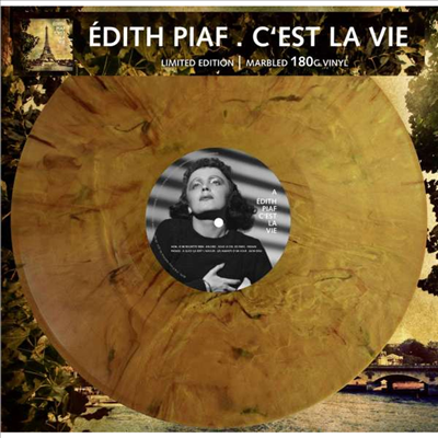 Edith Piaf - C&#39;est La Vie (180g Gold Marbled Vinyl LP)