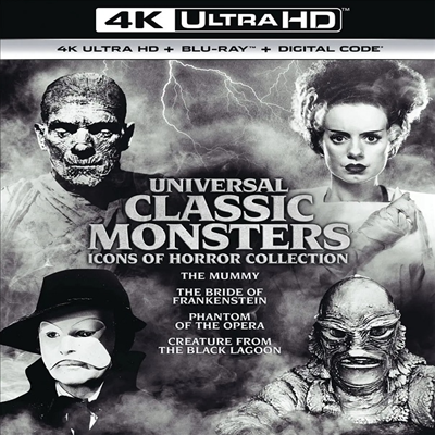 Universal Classic Monsters: Icons Of Horror Collection (유니버설 클래식 몬스터스)(한글무자막)(4K Ultra HD + Blu-ray)