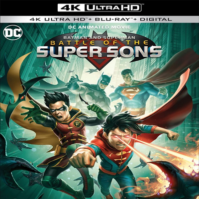 Batman And Superman: Battle Of The Super Sons (배트맨과 슈퍼맨: 배틀 오브 더 슈퍼 선즈) (2022)(한글무자막)(4K Ultra HD + Blu-ray)