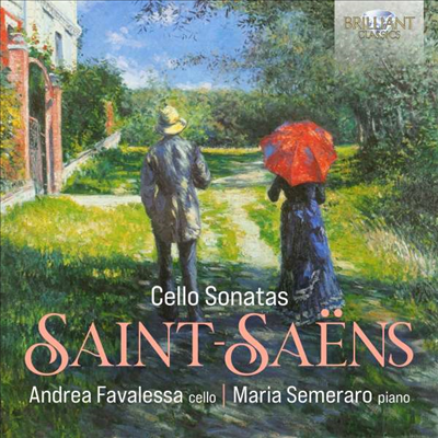 생상스: 첼로 소나타 1 & 2번 (Saint-Saens: Cello Sonatas No.1 & 2)(CD) - Favalessa, Andrea