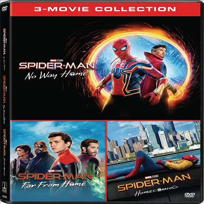Spider-Man: Homecoming/ Spider-Man: Far From Home / Spider-Man: No Way Home (스파이더맨: 홈커밍/스파이더맨: 파 프롬 홈/스파이더맨: 노 웨이 홈)(지역코드1)(한글무자막)(DVD)