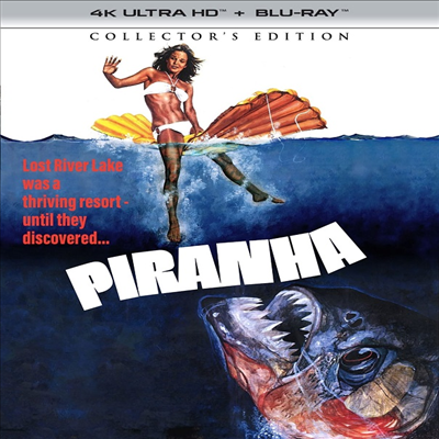 Piranha (Collector&#39;s Edition) (식인어파라나) (1978)(한글무자막)(4K Ultra HD + Blu-ray)