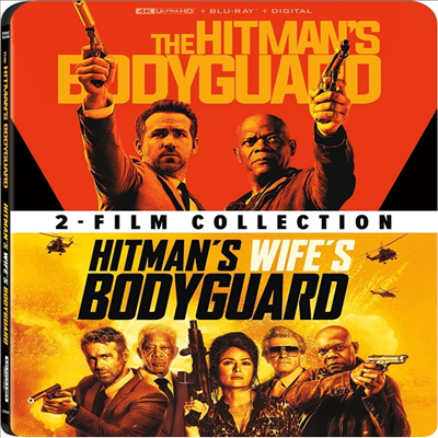 The Hitman&#39;s Bodyguard (2017) / Hitman&#39;s Wife&#39;s Bodyguard (2021) (킬러의 보디가드 / 킬러의 보디가드 2)(한글무자막)(4K Ultra HD + Blu-ray)