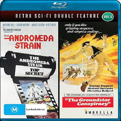 The Andromeda Strain (1971) / The Groundstar Conspiracy (1972) (안드로메다의 위기 / 어느 스파이를 위한 진혼곡)(리젼B)(PAL방식)(한글무자막)(Blu-ray)