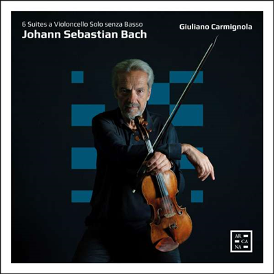 바흐: 무반주 첼로 모음곡 1 - 6번 - 바이올린 편곡반 (Bach: Cello Suites Nos.1 - 6, Transcr. for Violin Solo by Marco Serino) (2CD) - Giuliano Carmignola