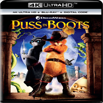 Puss In Boots (장화신은 고양이) (2011)(한글무자막)(4K Ultra HD + Blu-ray)