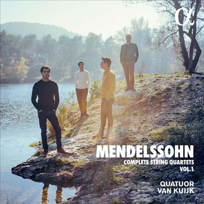 멘델스존: 현악 사중주 전곡 1집 1, 2 & 3번 (Mendelssohn: Complete String Quartets, Vol.1 Nos.1, 2 & 3)(Digipack)(CD) - Quatuor Van Kuijk