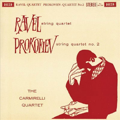 라벨: 현악 사중주, 프로코피에프: 현악 사중주 2번 (Ravel: String Quartet, Prokofiev: String Quartet No.2) (일본 타워레코드 독점 한정반)(CD) - Carmirelli Quartet