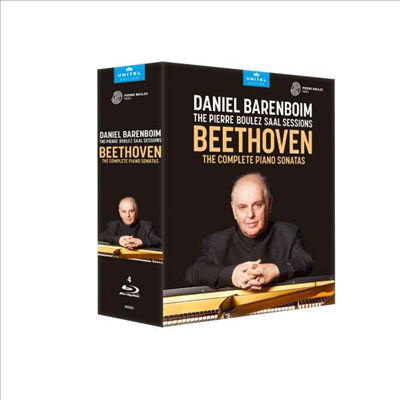 베토벤: 피아노 소나타 전집 (Beethoven: Complete Piano Sonatas Nos.1 - 32) (한글자막)(4Blu-ray Boxset) (2022)(Blu-ray) - Daniel Barenboim