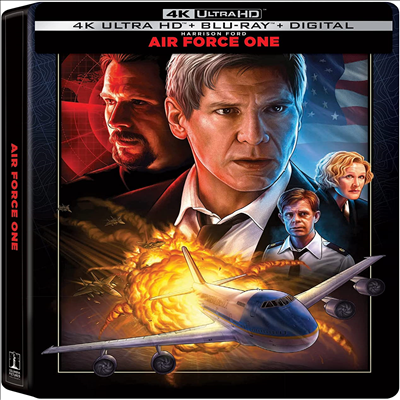 Air Force One: 25th Anniversary (에어 포스 원) (Steelbook)(4K Ultra HD+Blu-ray)(한글무자막)