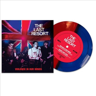 Last Resort - Violence In Our Minds (Red/Blue Split 7 inch Single LP)
