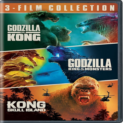 Godzilla Vs. Kong (2021) / Godzilla: King Of The Monsters (2019) / Kong: Skull Island (2017) (고질라 VS. 콩 / 고질라: 킹 오브 몬스터)(지역코드1)(한글무자막)(DVD)