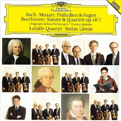 바흐, 모차르트: 전주곡과 푸가, 베토벤: 소나타와 사중주 (Bach, Mozart: Prelude & Fugue, Beethoven: Sonata & Quartet Op.14-1) (일본 타워레코드 독점 한정반)(CD) - LaSalle Quartet