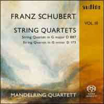 슈베르트 : 현악 사중주 G장조 D887 &amp; 현악 사중주 G단조 D173 (Schubert &quot; String Quartet No.15 in G major, D887) (SACD Hybrid)(CD) - Mandelring Quartet