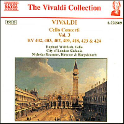 비발디 : 첼로 협주곡 3집 (Vivaldi : Cello Concertos, Vol.3)(CD) - Raphael Wallfisch