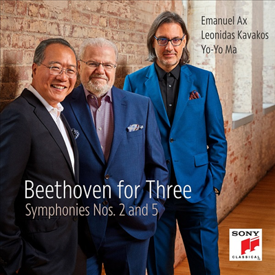 베토벤: 교향곡 2 &amp; 5번 - 피아노 삼중주 편곡반 (Beethoven for Three - Symphonies Nos.2 and 5)(CD)  - Yo-Yo Ma