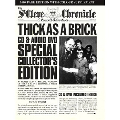 Jethro Tull - Thick As A Brick (Remastered)(40th Anniversary Special Limited Edition)(CD+DVD Audio)