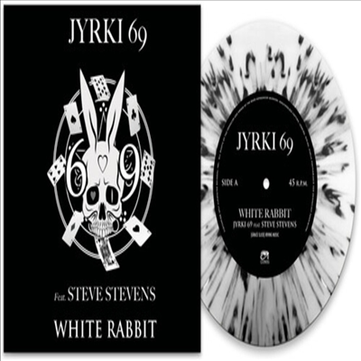 Jyrki 69 - White Rabbit (Black/White Splatter 7 inch Single LP)