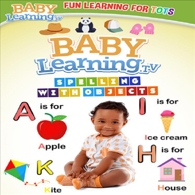 Baby Learning.TV: Spelling With Objects (베이비 러닝 TV: 스펠링 위드 오브젝트)(지역코드1)(한글무자막)(DVD)