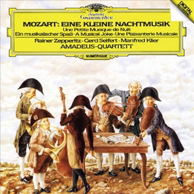 모차르트: 한 밤의 소야곡, 음악의 유희, 디베르티멘토 (Mozart: Serenade No.13, A Musical Joke, Devermento K.136-138) (일본 타워레코드 독점 한정반)(CD) - Amadeus Quartet