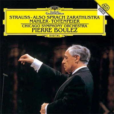 R. 슈트라우스: 자라투스트라, 말러: 장례의식 (R. Strauss: Also Sprach Zarathustra, Mahler: Totenfeier) (일본 타워레코드 독점 한정반)(CD) - Pierre Boulez