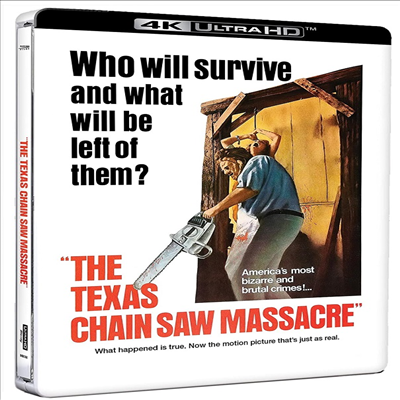 The Texas Chain Saw Massacre (텍사스 전기톱 학살) (1974)(Steelbook)(한글무자막)(4K Ultra HD + Blu-ray)