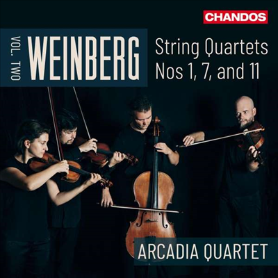 바인베르크: 현악 사중주 2집 1, 7 & 11번 (Weinberg: String Quartets Vol.2 Nos. 1, 7 & 11)(CD) - Arcadia Quartet