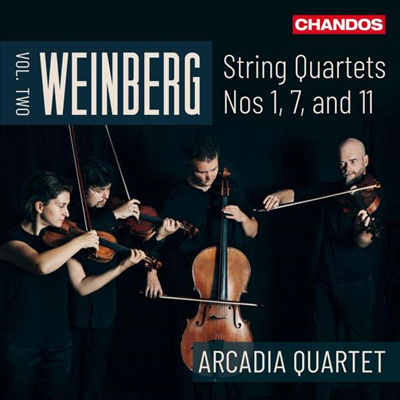 바인베르크: 현악 사중주 2집 1, 7 &amp; 11번 (Weinberg: String Quartets Vol.2 Nos. 1, 7 &amp; 11)(CD) - Arcadia Quartet